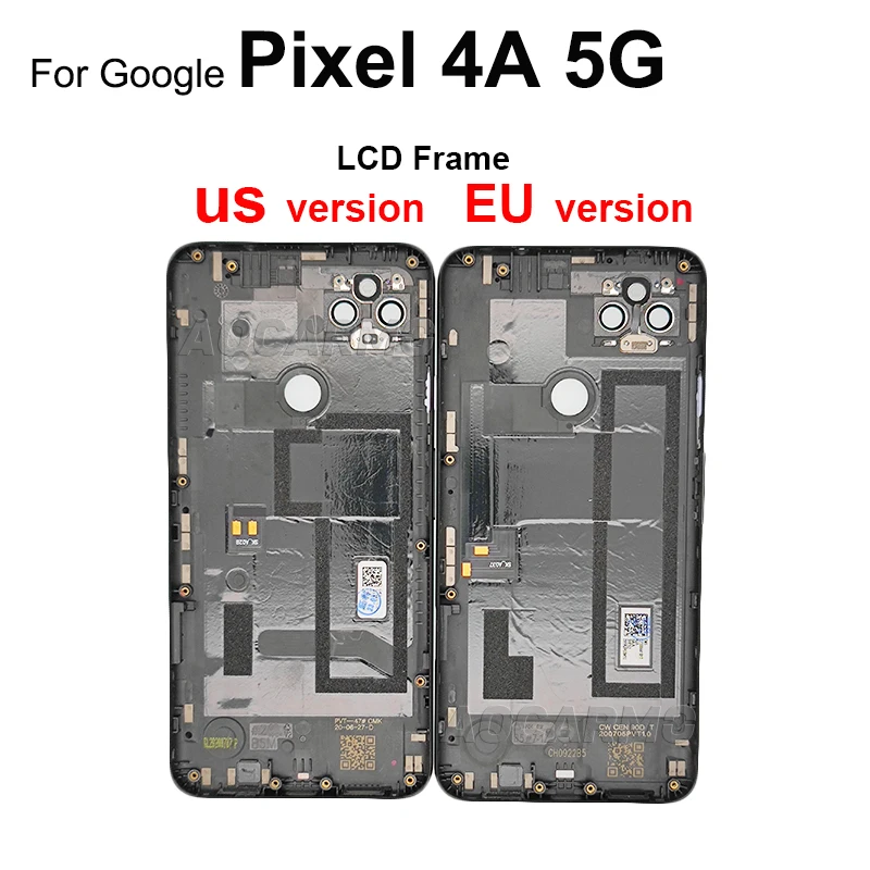 Aocarmo Front Screen LCD Frame For Google Pixel 4A 4G 5G Replacement Part