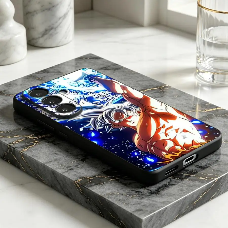 Coque Dragon Balls Goku Energy pour Samsung Galaxy A57 A73 A51 A53 A17 A23 A05 A52 A36 A15 A37 A25 A16 A55 A06 A70 A41
