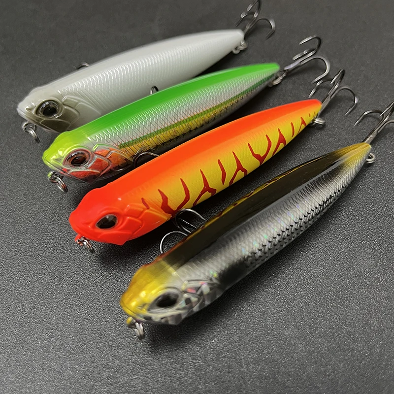 85mm 11g Surface Pencil Fishing Lures Topwater Artificial Hard Baits Walking the Dogs Wobbler for Pike Bass Freshwater Swimbait