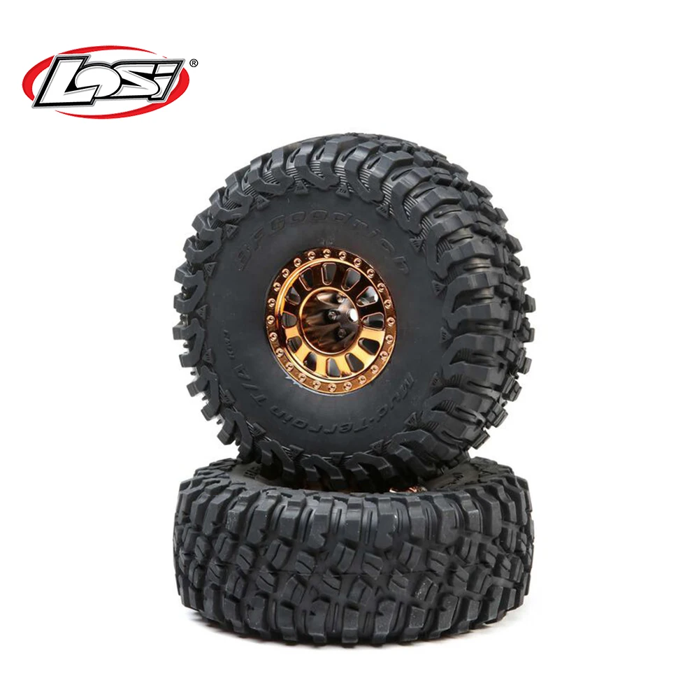 LOSI 오리지널 부품 타이어 휠, BFG 타이어 포함, 구리 울트라 4, 원격 제어 모델, 자동차 타이어 부품, LOS43028