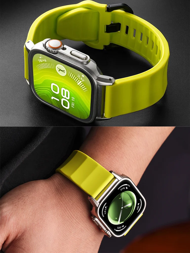 حافظة + حزام لساعة Huawei Watch Fit 4 Pro ملحقات حزام رياضية مريحة من السيليكون لساعة Huawei Watch fit 4