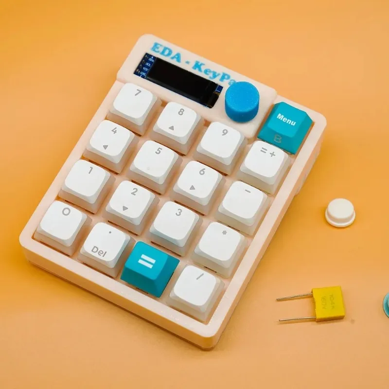 EDA-Keypad لوحة المفاتيح الميكانيكية مخصصة 17key RGB لوحة مفاتيح مريحة صغيرة Esports الألعاب مكتب لوحات المفاتيح الميكانيكية هدية DIY بها بنفسك