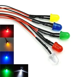 10 pz 10mm LED precablati diodi emettitori con resistenza LED lampadina luci 3V 5V6V9V 12V 24V 36V 48V 60V 110V 220V