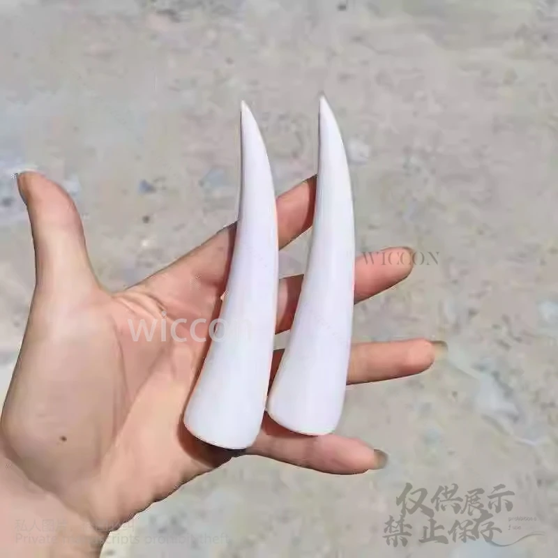 Animal Anime Cartoon Furry Cosplay Kigurumi 11cm Hairpin Cute 4 Colors Demon Horn Clips Headbands Headgear@arrebol^^Customized