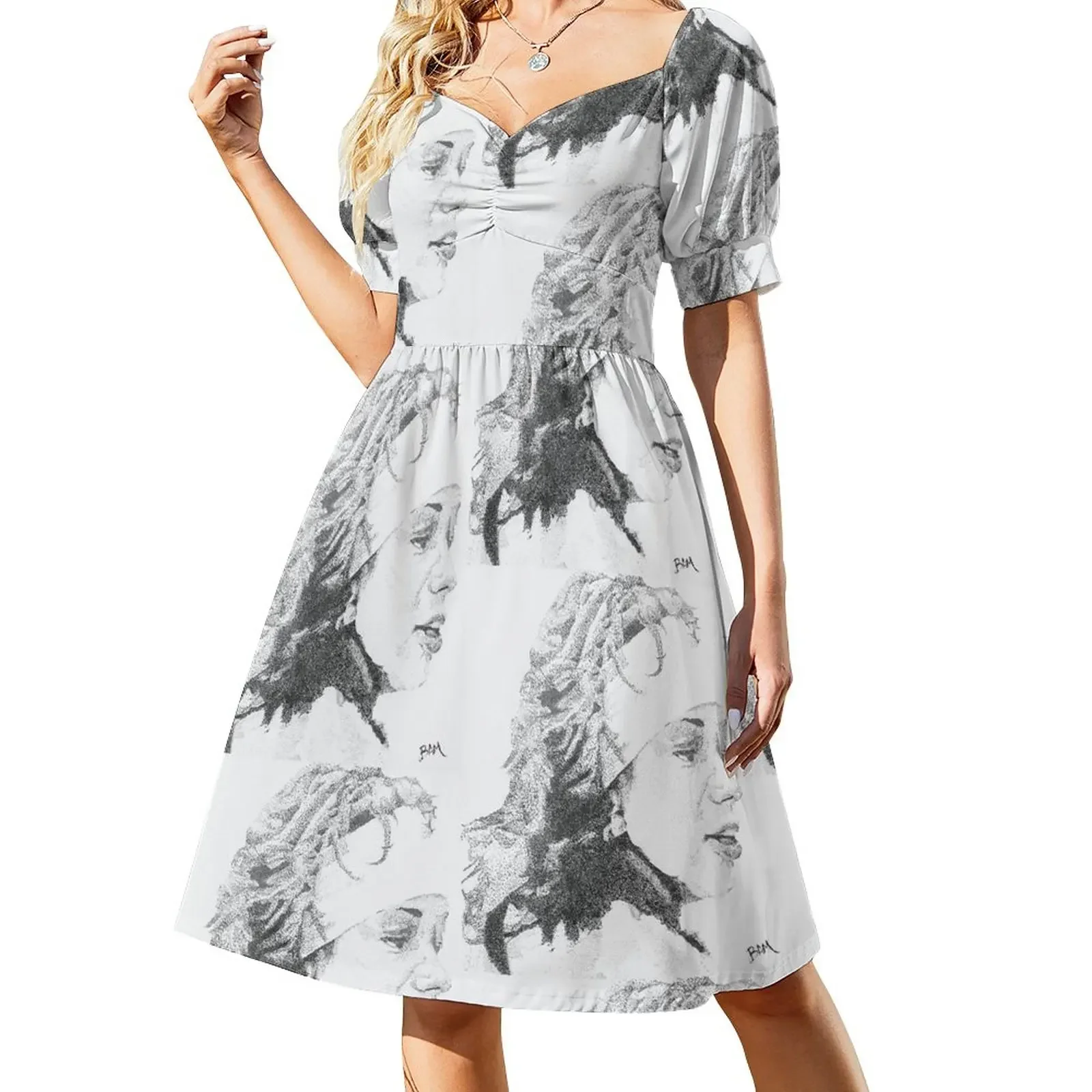 

Ever Hopeful Mother Short-Sleeved Dress women's summer dress 2025 luxury evening dresses 2025