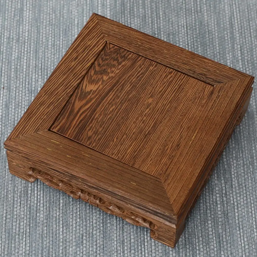 Nuevo Soporte Cuadrado para Macetas, Bandejas para Macetas, Decoración del Hogar, Bandeja para Macetas de Flores, Reposapiés de Madera, Soporte de Madera para Jarrones