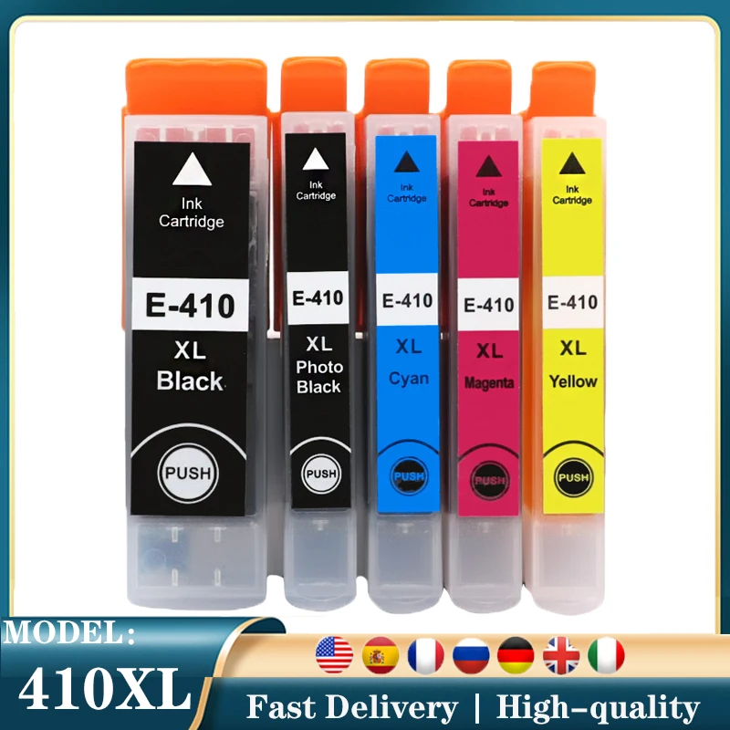 T410XL 410xl 410XL 410 XL Ink Cartridge Replacement for Epson Expression XP-630 XP-7100 XP-830 XP-640 XP-530 printer