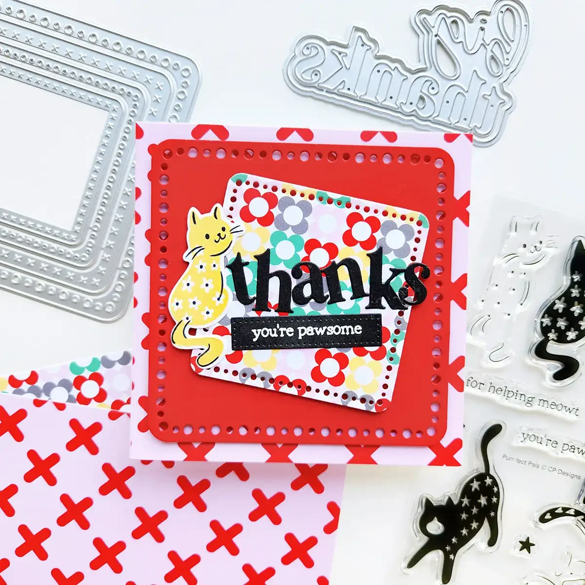 Thanks Word Rick Rack Strip Dies Channel Stitch Cover Plate Big Dies and Stamps DIY Scrapbooking Paper Card Mold Diary 2026 New