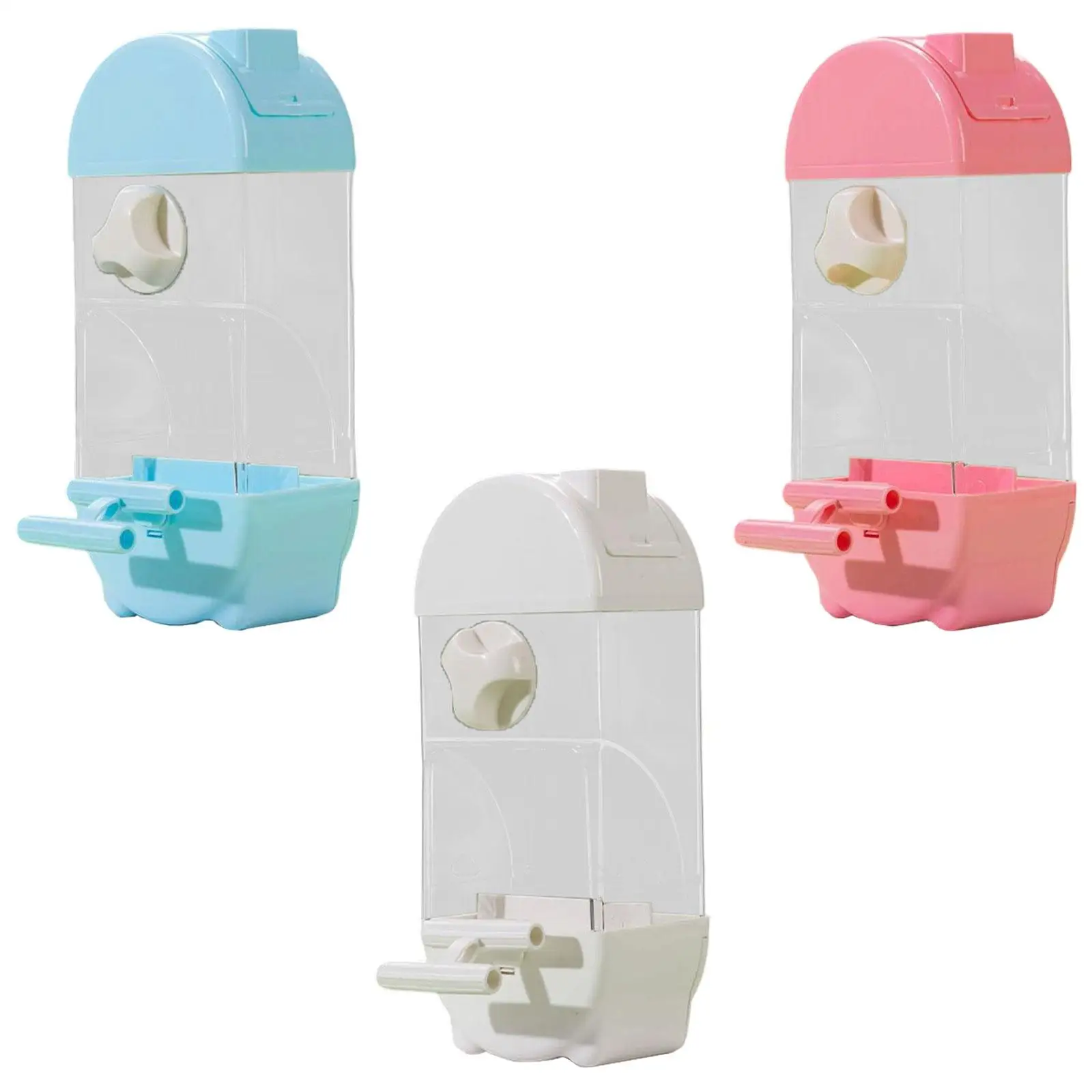 

Automatic Bird Feeder, Parrot Food Dispenser, Hanging Feeding Station Food Container for Finch