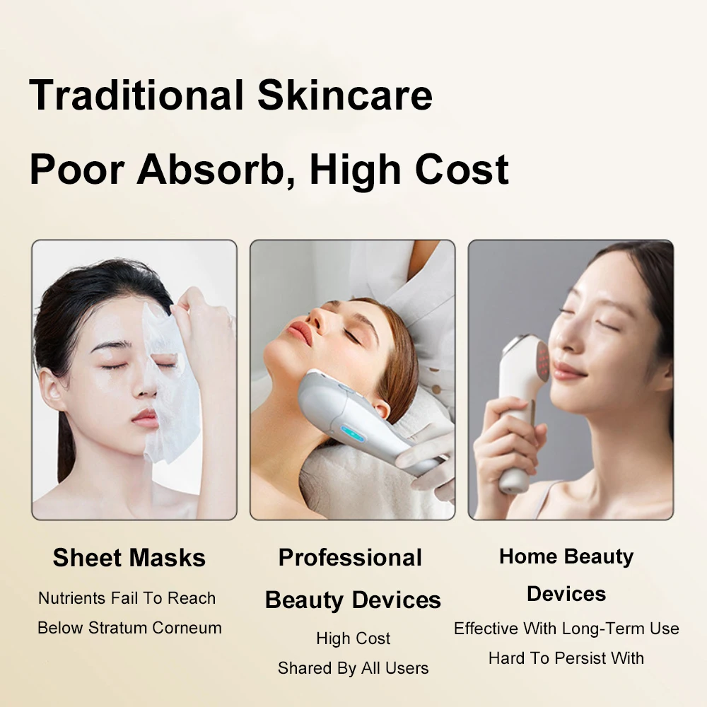 Ai Maschera facciale Strumento Lifting e rafforzamento del viso Massaggio Massaggiatore Maschera facciale Strumento Macchina per lifting facciale a microcorrente