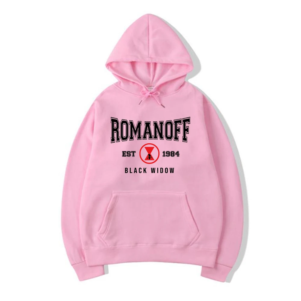Romanoff-Hoodie feminino de manga comprida, moletom com capuz, pulôveres, blusa casual, capuz gráfico, presente para fãs, 1984