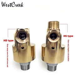 WESTCREEK HD-6 1/8 인치 DN6 HD-8 1/4 DN8 냉각수 구리 조인트 회전 조인트 로터리 조인트 로터리 유니온 HD 회전 커넥터