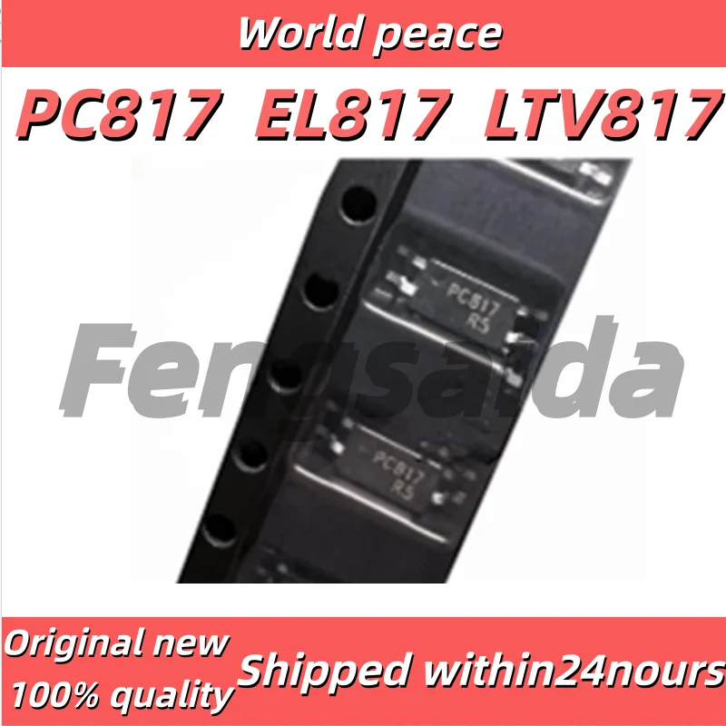 20PCS/100% Brand New Original PC817 EL817 LTV817 Small Size 1.27MM Pitch SMD SOP Transistor Optocoupler