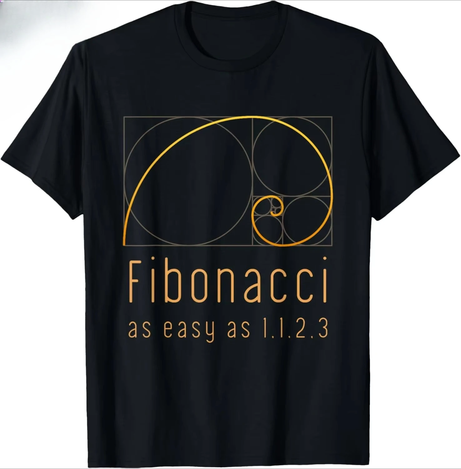 Fibonacci Sequence & Golden Ratio Math Nature T-Shirt Personalized T-shirt Mens Fashion Printed T-shirt Camiseta
