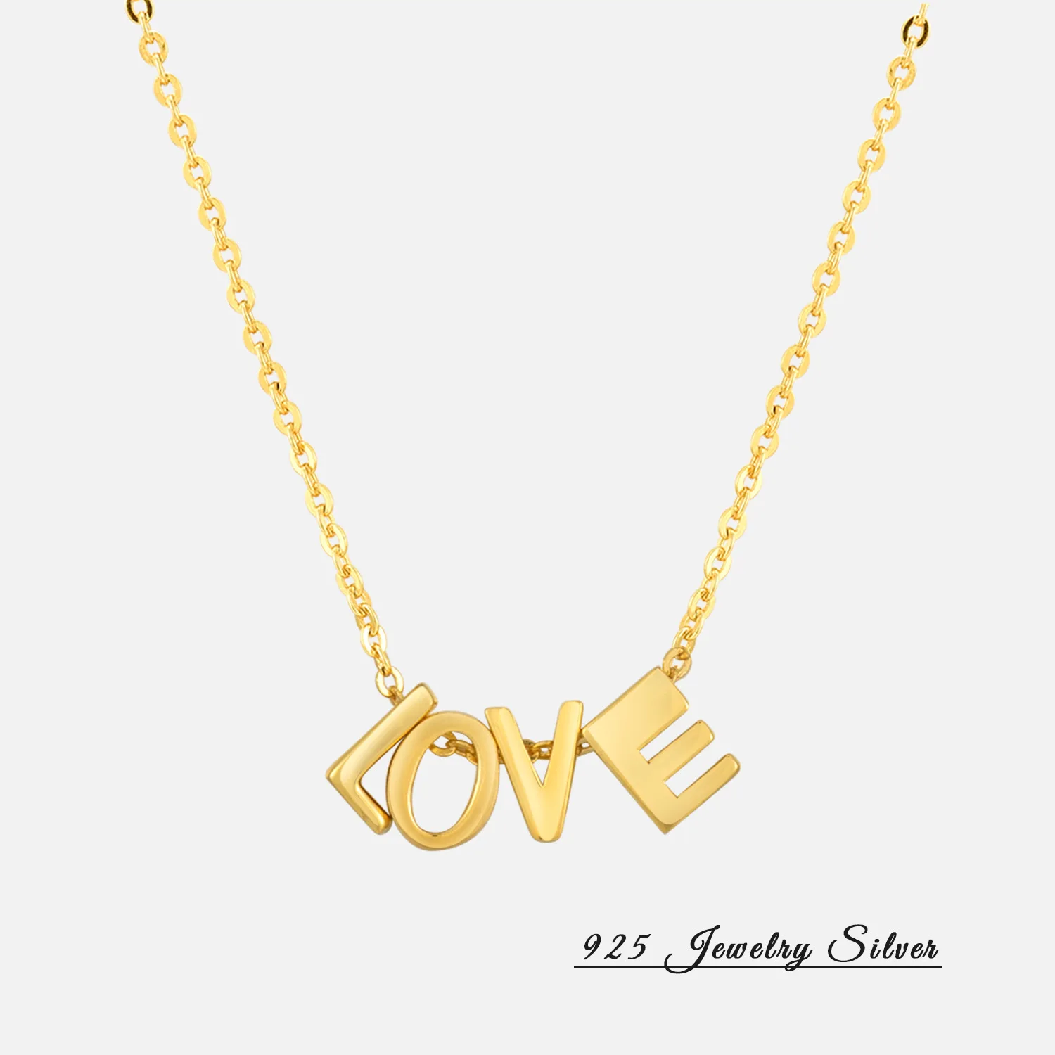 

Dawn's Jewels925 sterling silver 26 English letter pendant necklace series