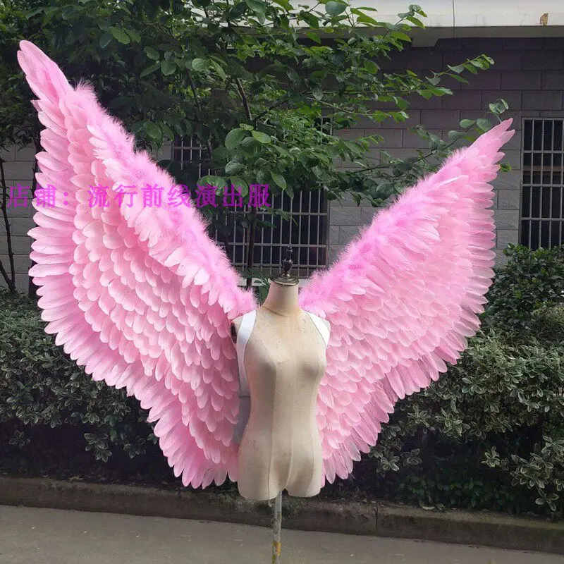 Large Angel Wings for Adults Pink Costume Wings Adult Halloween Cosplay, Photo Props, Stage Show, Birthday, Festival Carnival