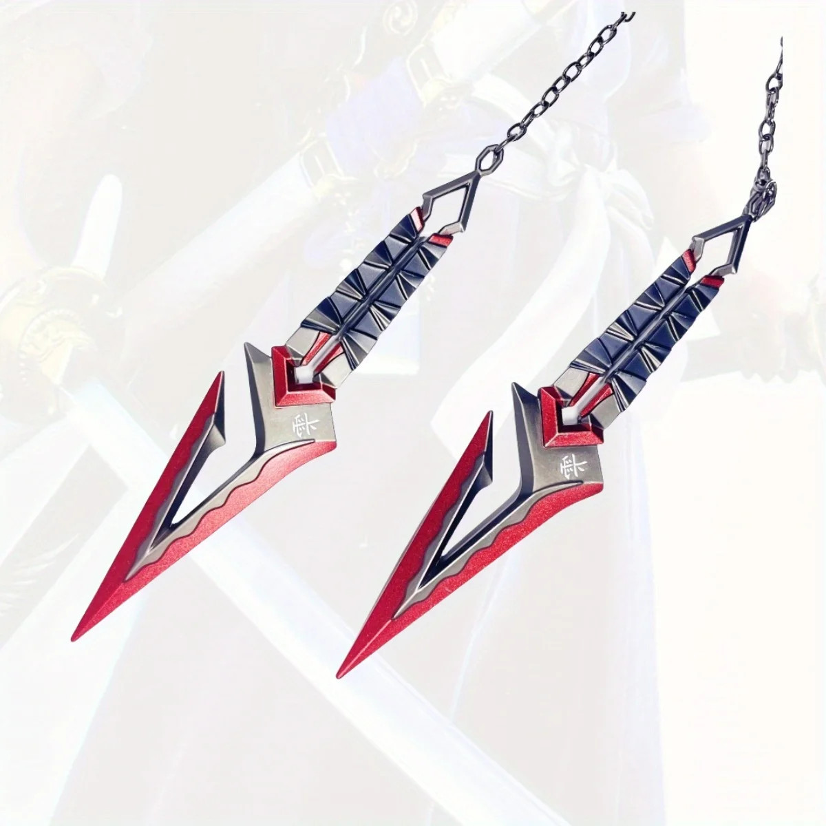 6.3 polegada valorant kunai metal katana espada original samurai sabre japonês katana sabre ninja faca cosplay acessórios prop brinquedo