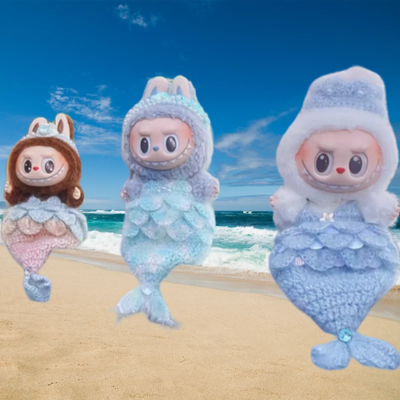

17 см V1/V2/V3 для одежды Labubu, градиентная кукла-русалка, комплект одежды для долли, красочный наряд для фэнтези, аксессуары для наряда