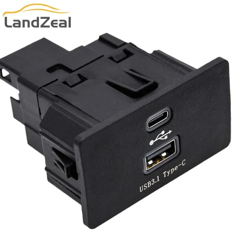 HC3Z-19A387-B HC3Z-19A387-D USB & Type-C Dual Port Multimedia Integration Module for 2005-2020 Ford Lincoln Edge F-150 F-250