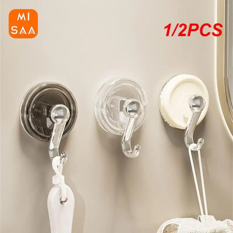 1/2PCS Traceless Suction Cup Hook Durable And Reliable No Damage To Walls Innovative Technology Waterproof And Moisture-proof