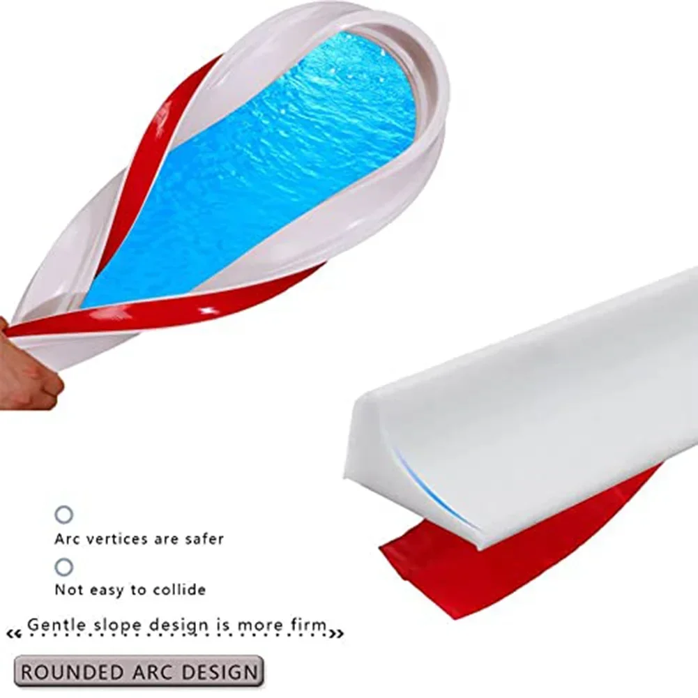 

Shower Tray Sealing Strip 2M Silicone Bath Edging with Strong Adhesion for Water Barrier Around Sinks and Toilets