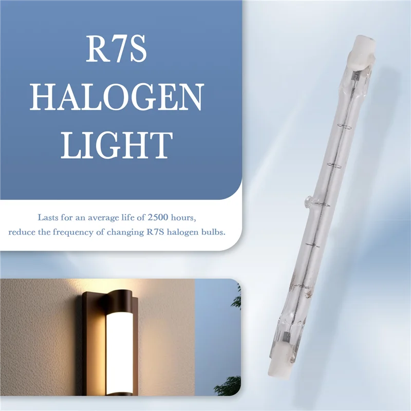 Y17A R7S Halogen Light Bulb 118 Mm 200 W 230 V Pack Of 10 Halogen Rod R7S Halogen Bulb R7S Dimmable Halogen Rod Lamp Lights