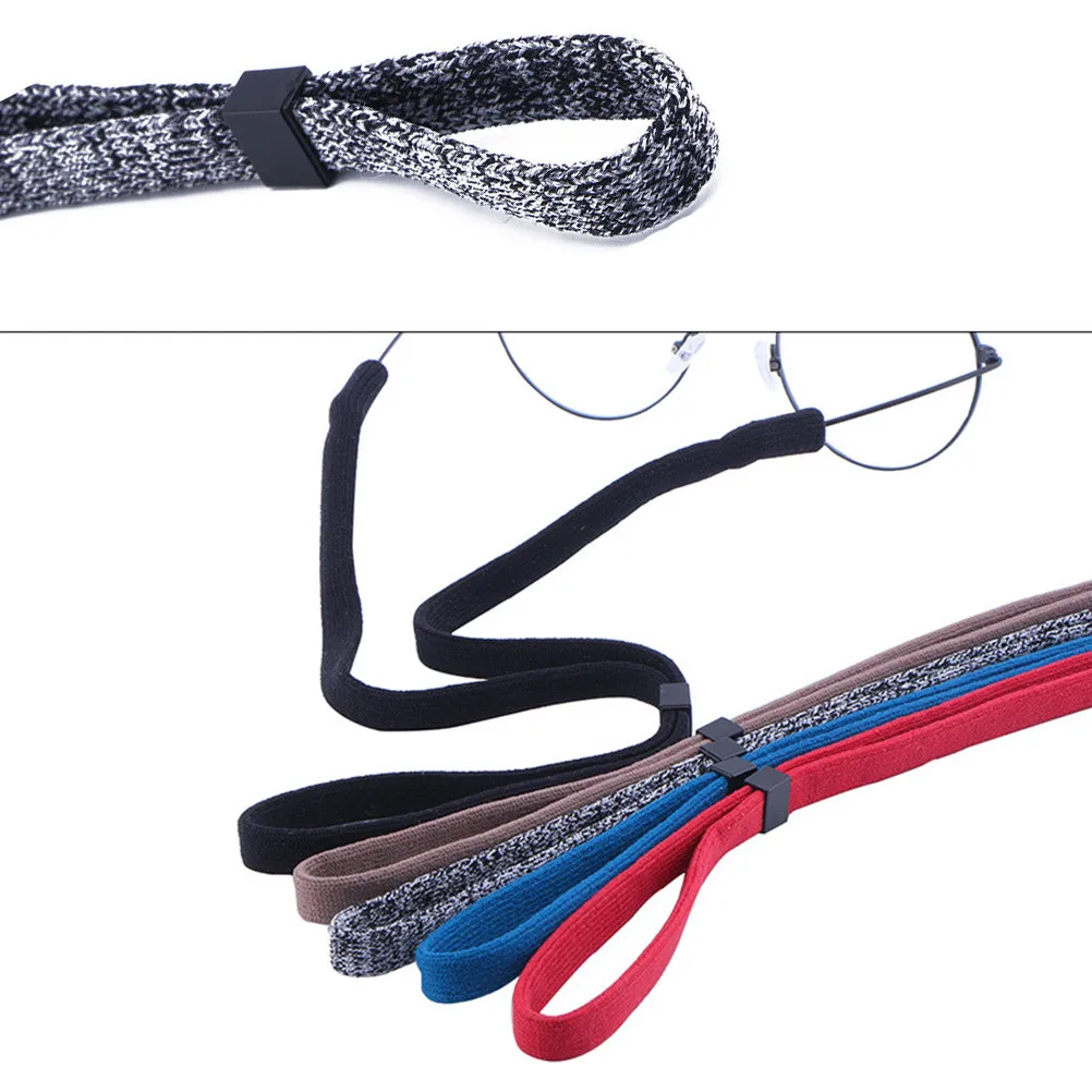 

5Pcs Glasses Chain Elastic Anti-Slip Cord with Rubber Ends for Sunglasses Swimming Goggles Adjustable Fit Eyewear Lanyard