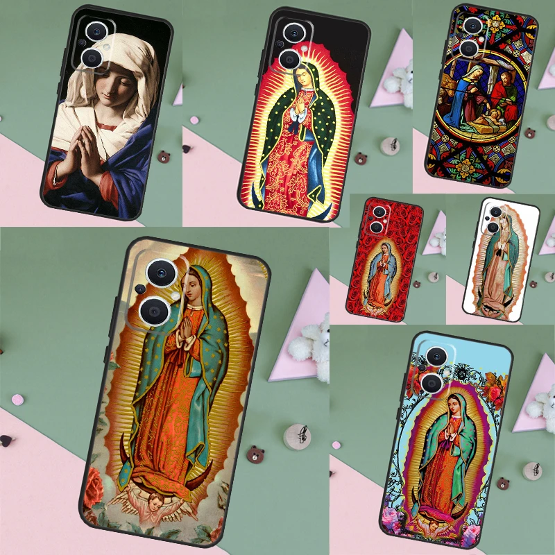 Virgen de Guadalupe Cover Phone Case For OPPO Reno 7 6 8 Lite 4 5 Z 2Z 8T OPPO Find X6 Pro X2 X3 Neo X5 Lite