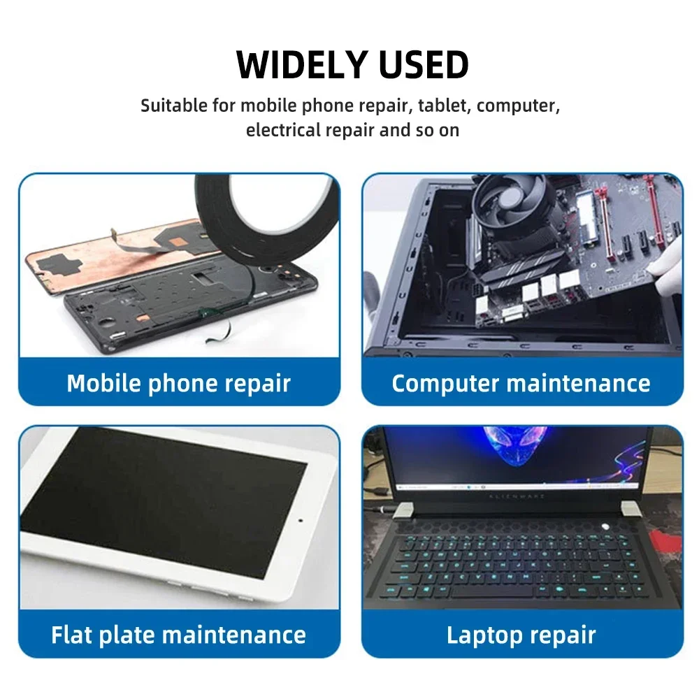 Película verde de 3M, adhesivo negro, cinta de doble cara de alta adherencia, sellado de pantalla de teléfono móvil y ordenador, reparación de teléfonos móviles