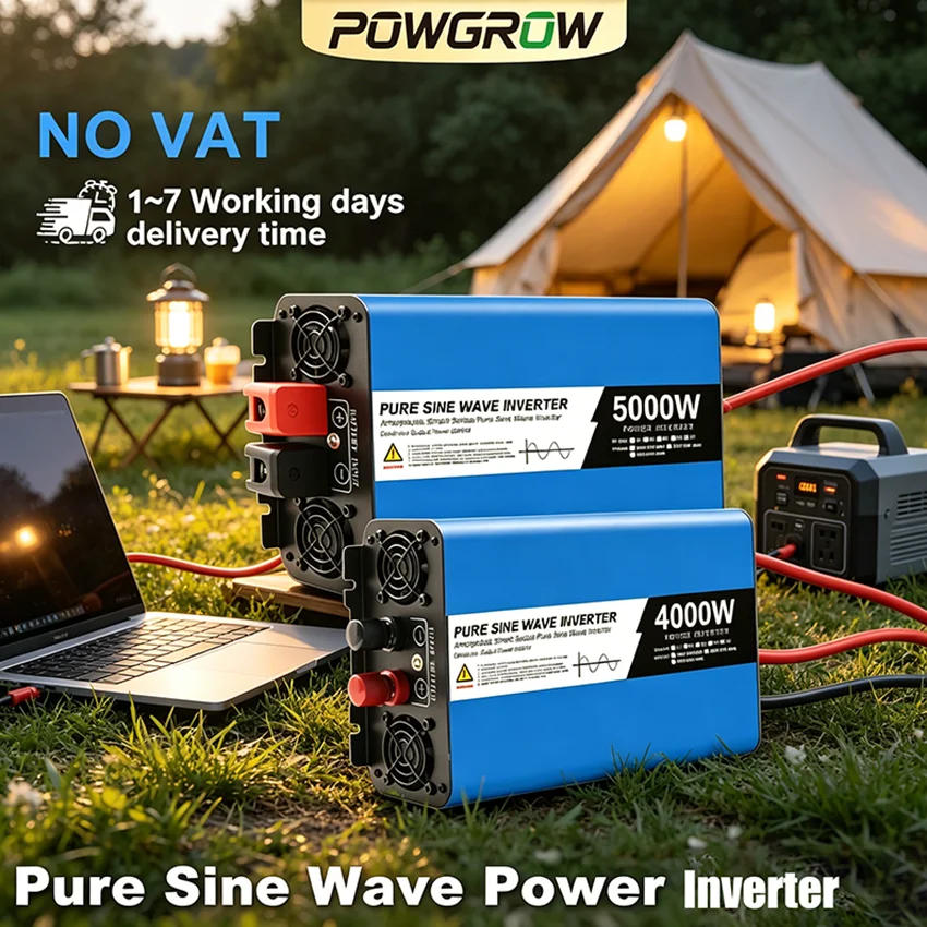 12KW/8KW/5KW/4KW MPPT Zuivere Sinus Inverter DC 12V/24V naar AC 220V/230V Auto Power Inverter Camping Draagbare Converter Transformator
