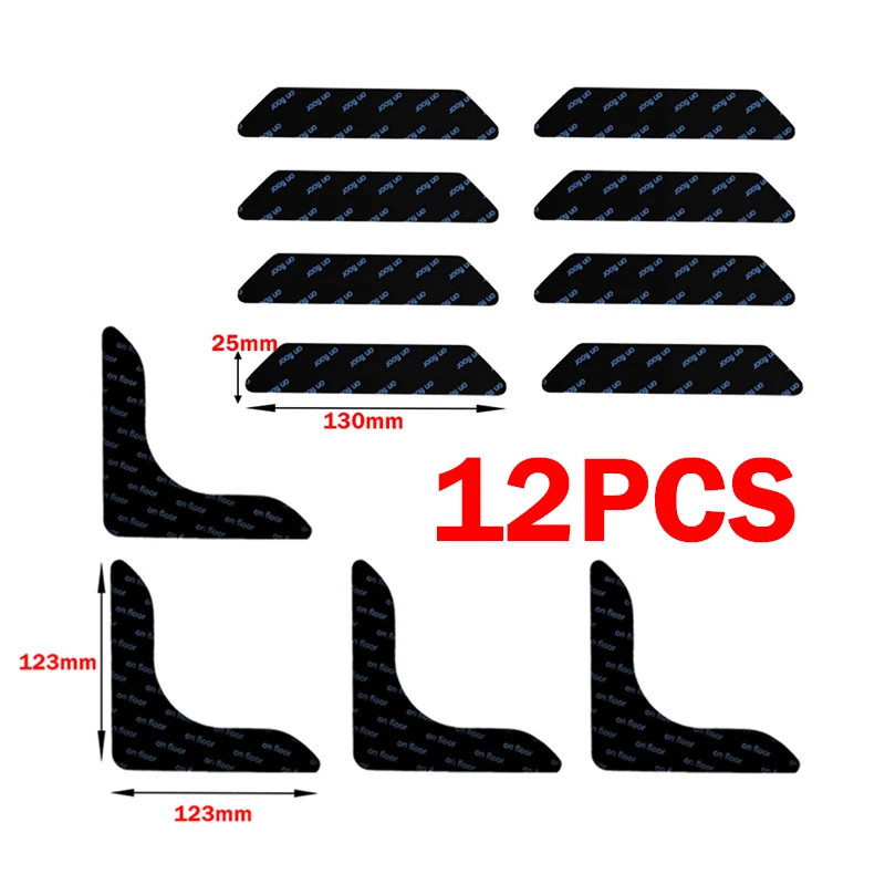 Teppich rutschfeste Aufkleber wiederverwendbar waschbar Anti Curling Teppich Patch feste Aufkleber Bodenteppich Matte Band Greifer Eckpolster Patches