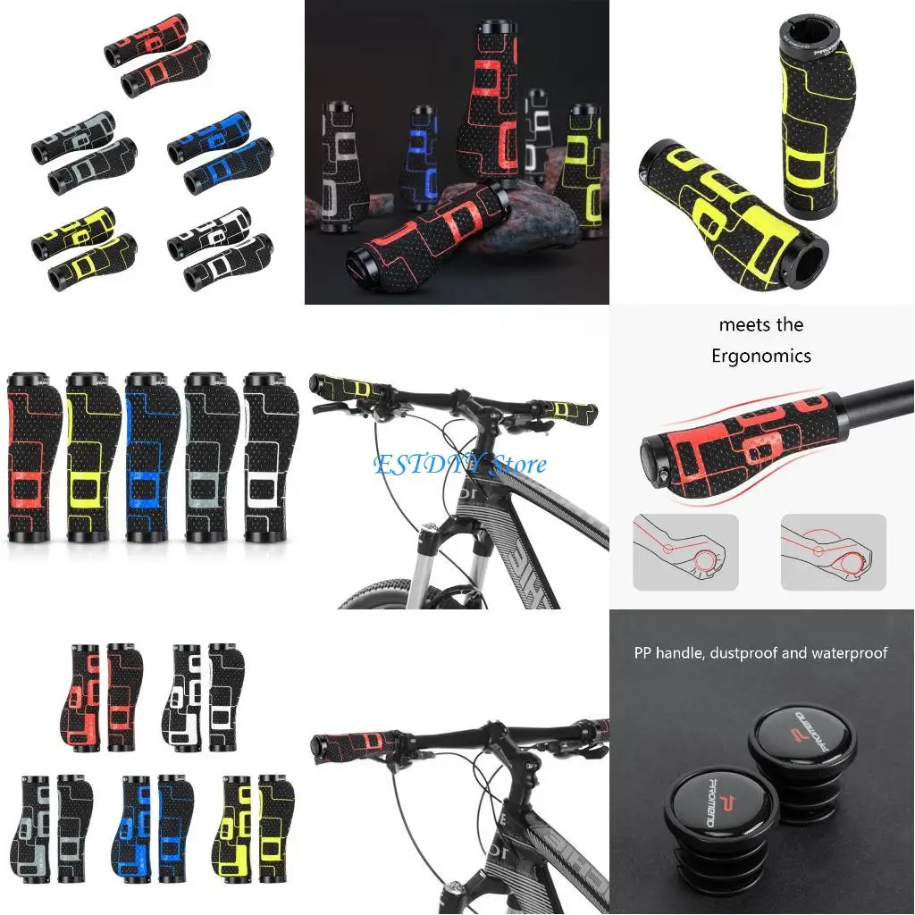 

G6DE Bike Handlebar Grip Shock Resistance Soft Gel Inserts Ergonomics Comfort 1 Pair for Bi cycle MTB Cyling