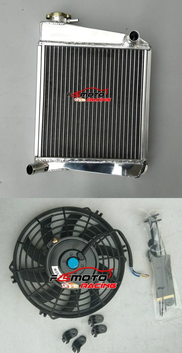 

Aluminum Radiator + Fan For AUSTIN ROVER MINI COOPER 1275 GT 1992-1997 1993 1994 1995 1996