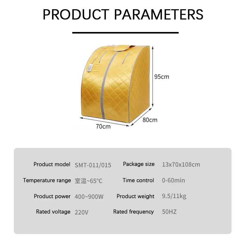 220V Five Panel Deluxe Sauna Box with Negative Ion Sauna Room 75 Tomalin Stones Portable Sauna Room Full Body Bigger Tent