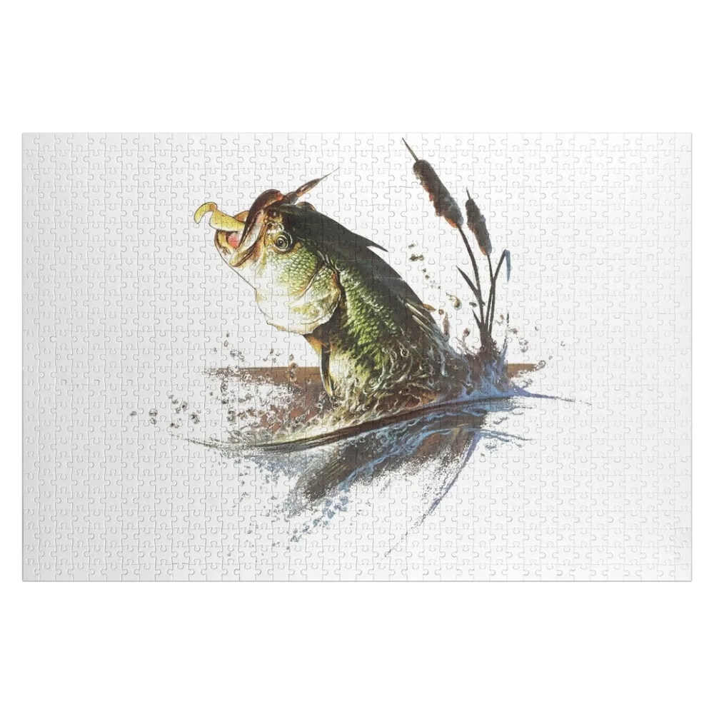 

Bass Strike Jigsaw Puzzle Wood Name Jigsaw Custom Wooden Boxes Customized Gifts For Kids Puzzle