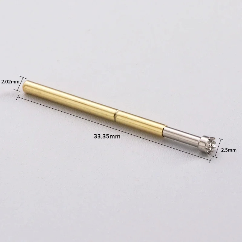 P125-H2 9歯プラムスプリングブロッサムテストピン、外径2.02mm、ictツールテスト用、100個