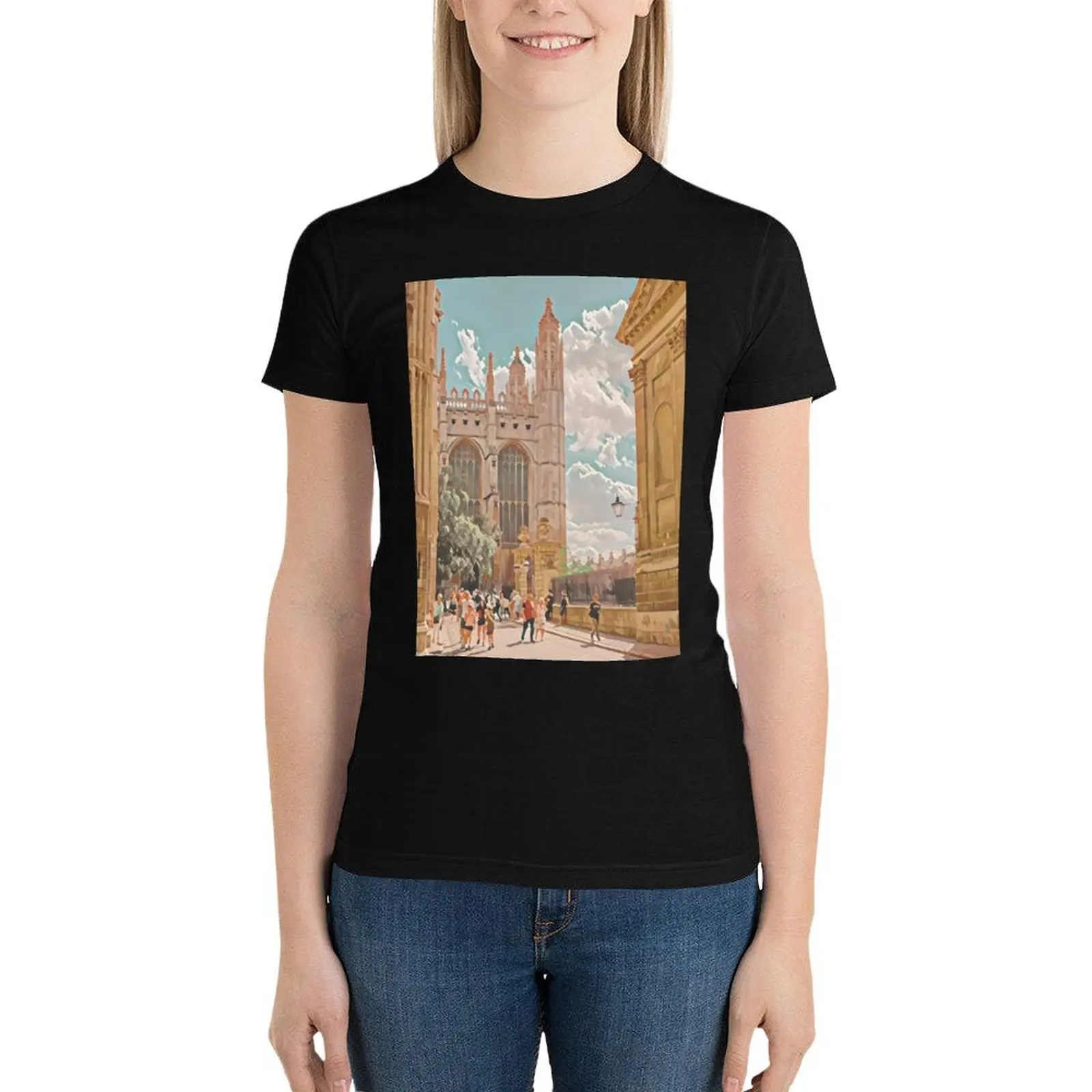 Kings College, Cambridge T-Shirt new edition oversized t-shirt dress for Women plus size