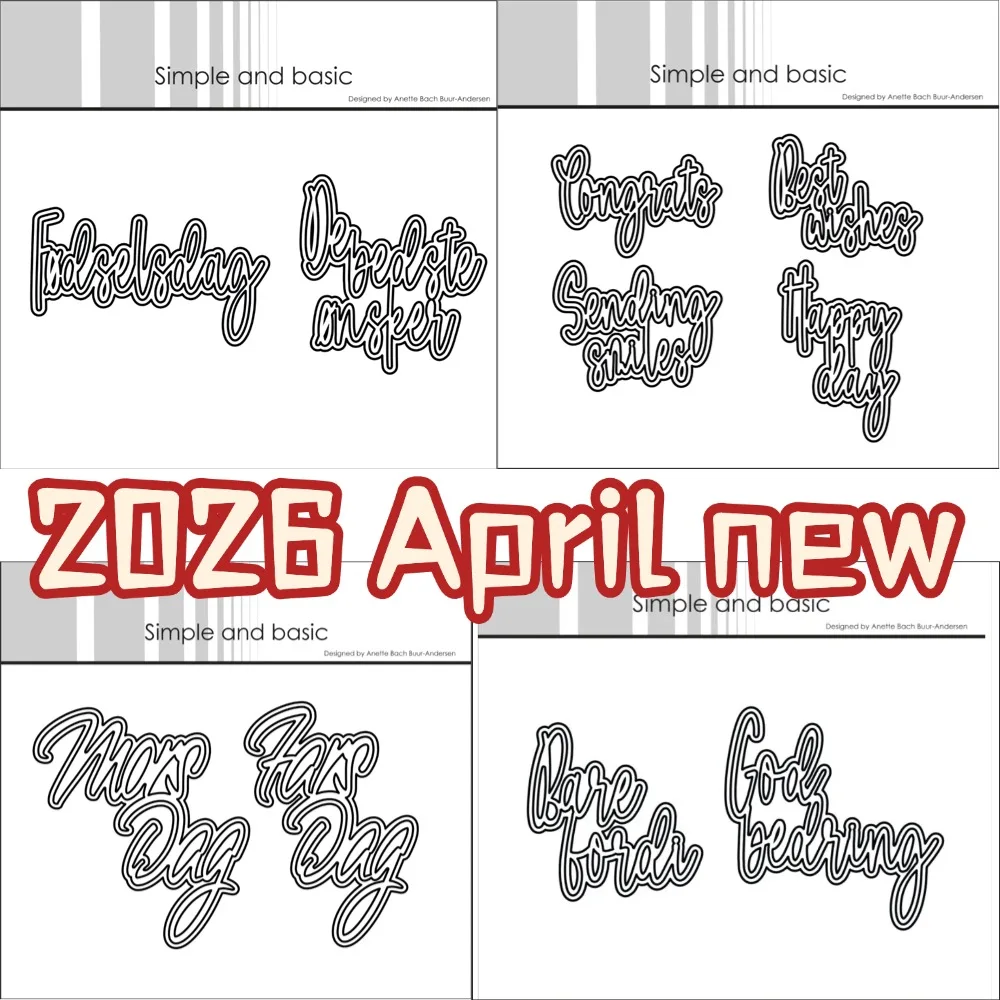 

2026 April new Metal Cutting Dies for DIY Scrapbooking Crafts Dies Cut Stencils Maker Photo Album Template Handmade Decoration