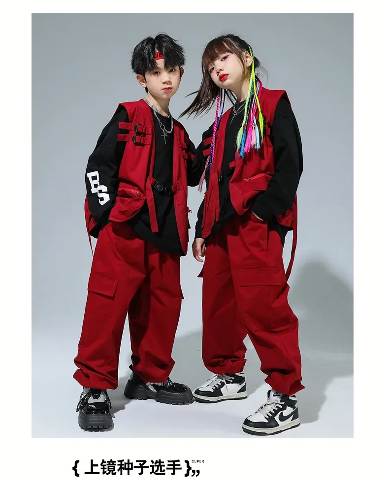 Kinder-Performance-Kostüm, Street-Dance-Set, Cooles und Stylisches Tanzkostüm für Jungen, Hip-Hop-Tanzkostüm für Mädchen – Detail 11