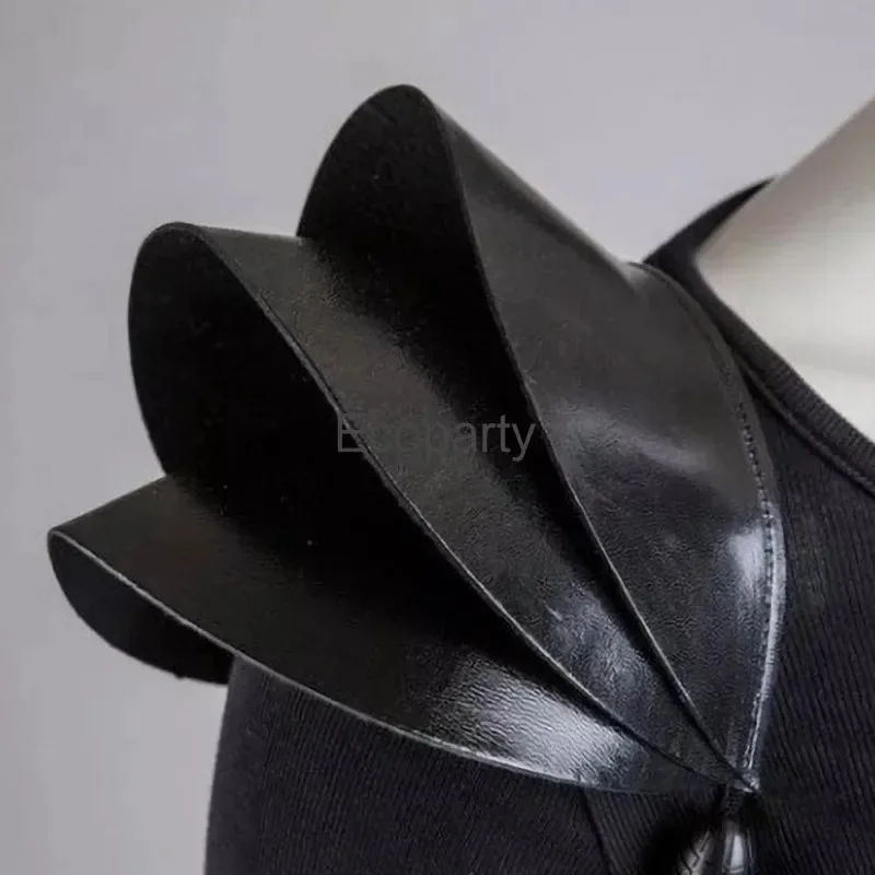 Medieval Gothic Shoulder Armor For Men Women Viking Warrior Knight Cosplay Costume Black Pu Leather Harness Armour Ca IEv;6,a'3