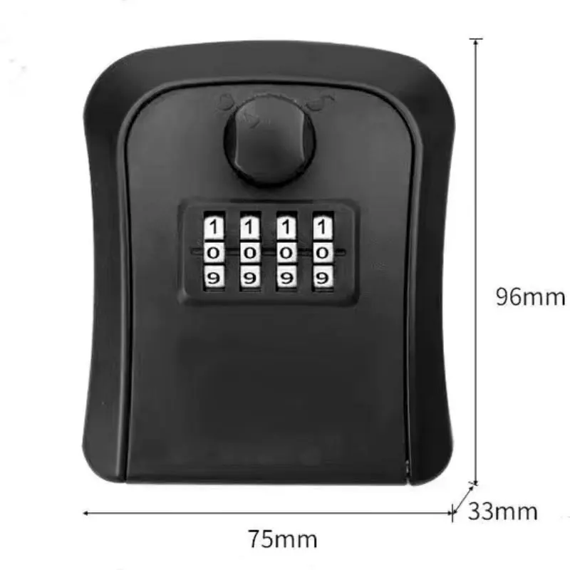 New Smart Code Password Key Lock Box Storage Key Wall Mounted Key Safe Box Waterproof Outdoor Keybox 4 Digits Passwords