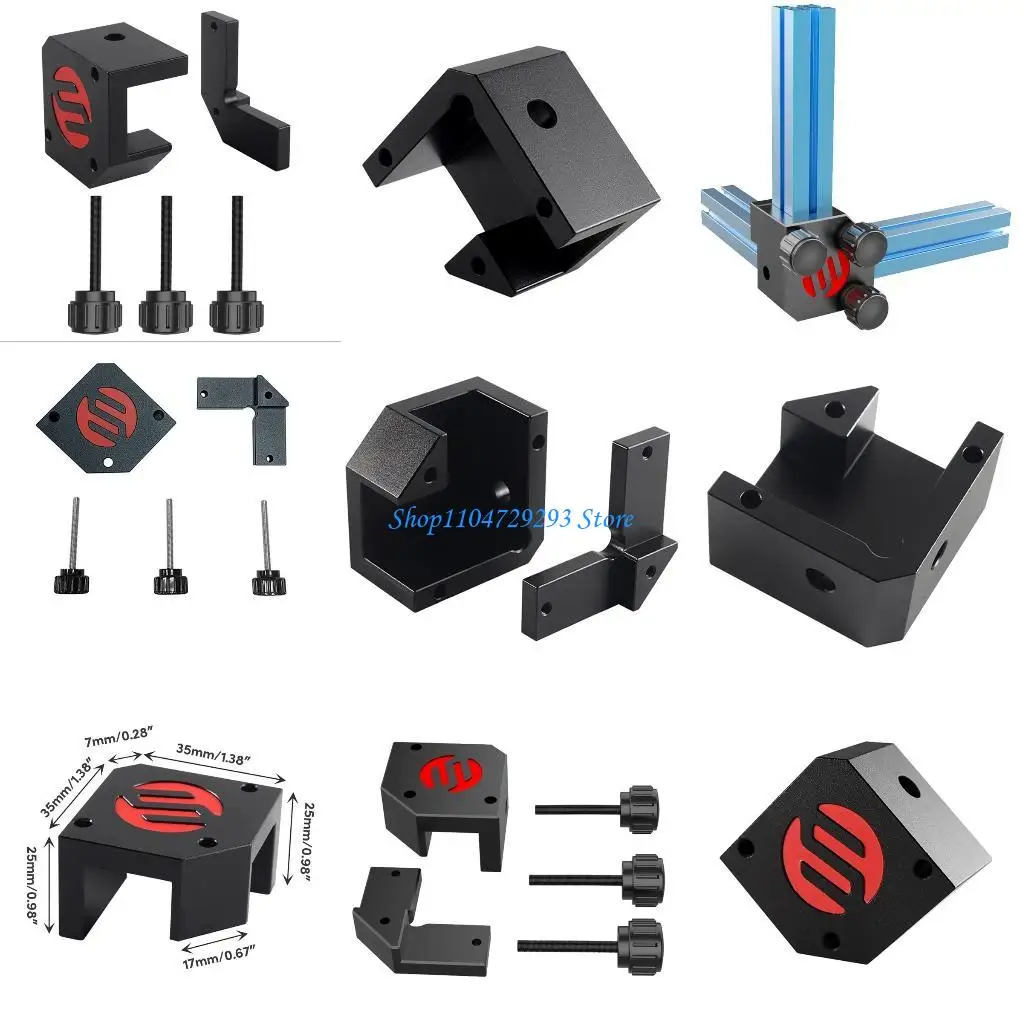 Y2GD All Metal Regla Right-Angage 15/20 Instalación instalación perfil para Voron V0 2.4 Micrón ensalada Rigrat Rigrat