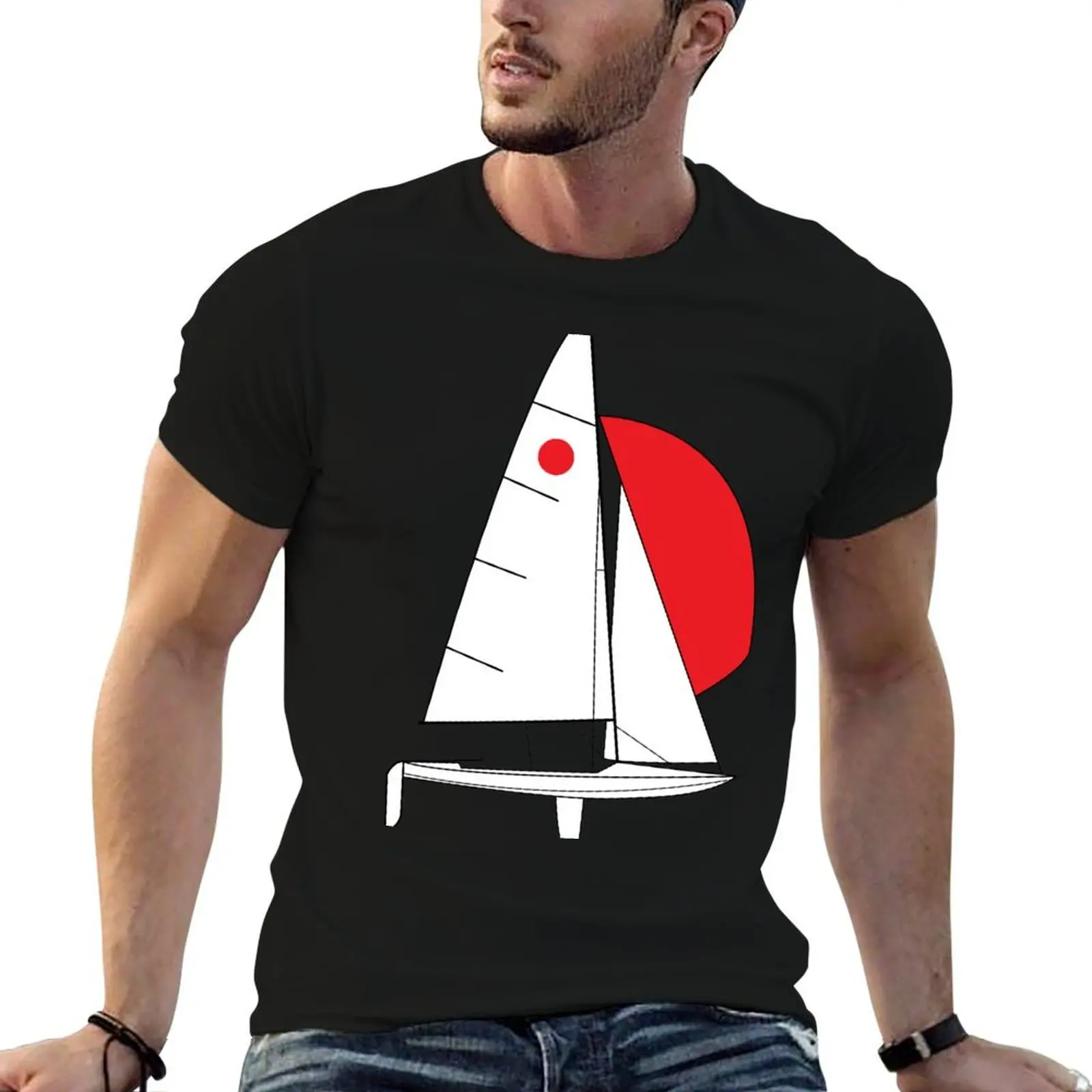 Fireball Sailboat T-Shirt oversize t-shirts man plus size clothes oversized t shirts for men