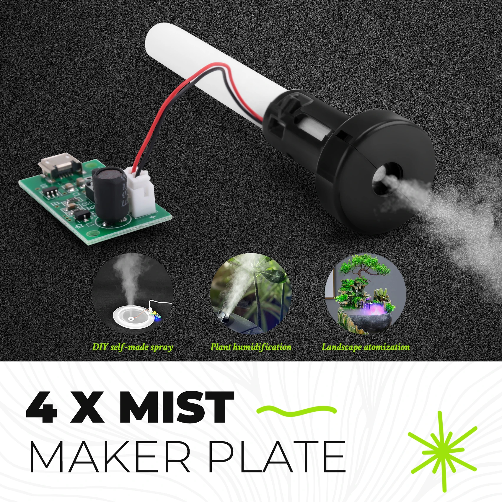 N85R 4 sztuk 20MM ultradźwiękowy generator mgły Fogger Atomizer przetwornik Atomizer płyta foliowa akcesoria nawilżacz gumowa uszczelka