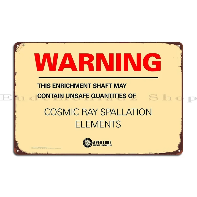Warning Portal Poster Design Metal Signs Living Room Wall Pub Pub Designer Cinema Tin Sign Poster