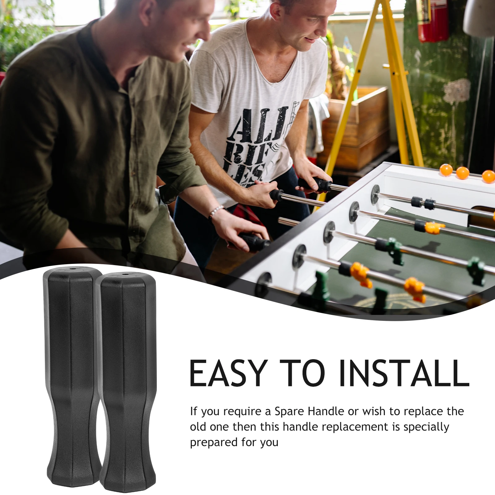

10 Pcs Plastic Table Soccer Handles Handles Plastic Replacement Compatible Smooth Ergonomic Design Table Soccer Accessories