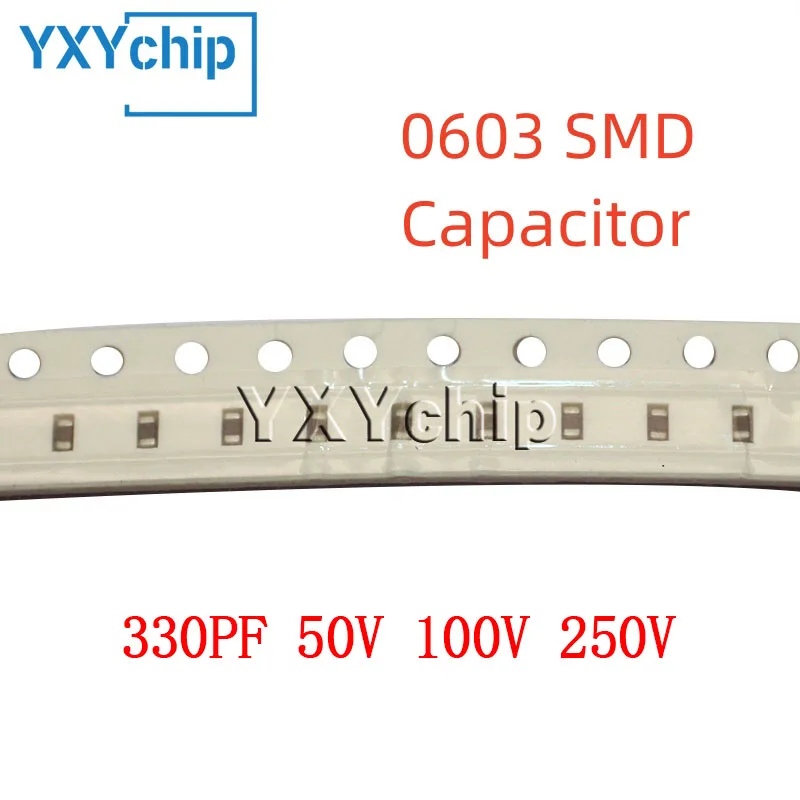 100PCS 0603 330PF 5…