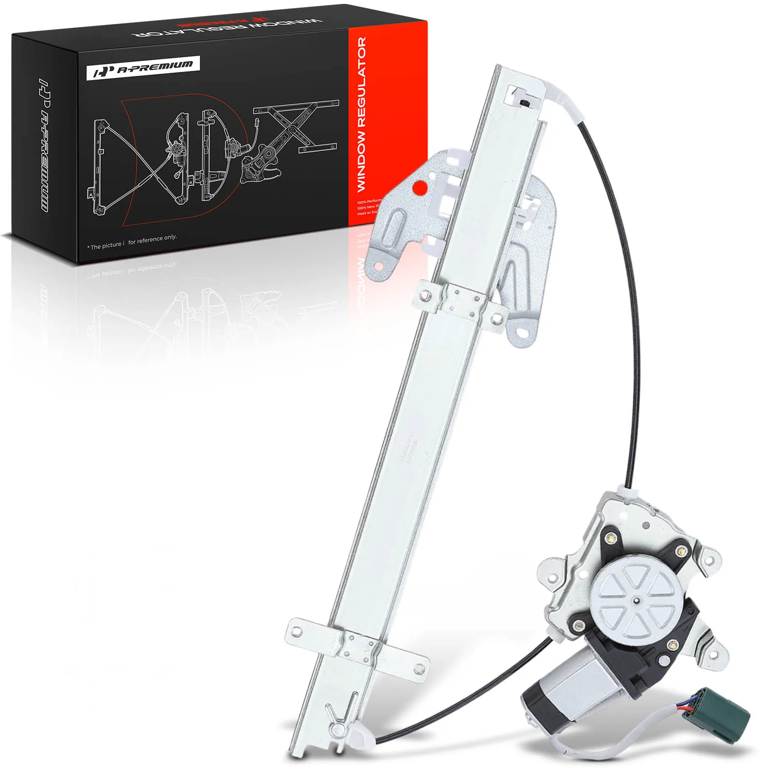 A-Premium Rear Passenger Side Power Window Regulator & Motor for Infiniti G37 2009-2013 Q40 2015 G25 2011-2012 G35 2007-2008