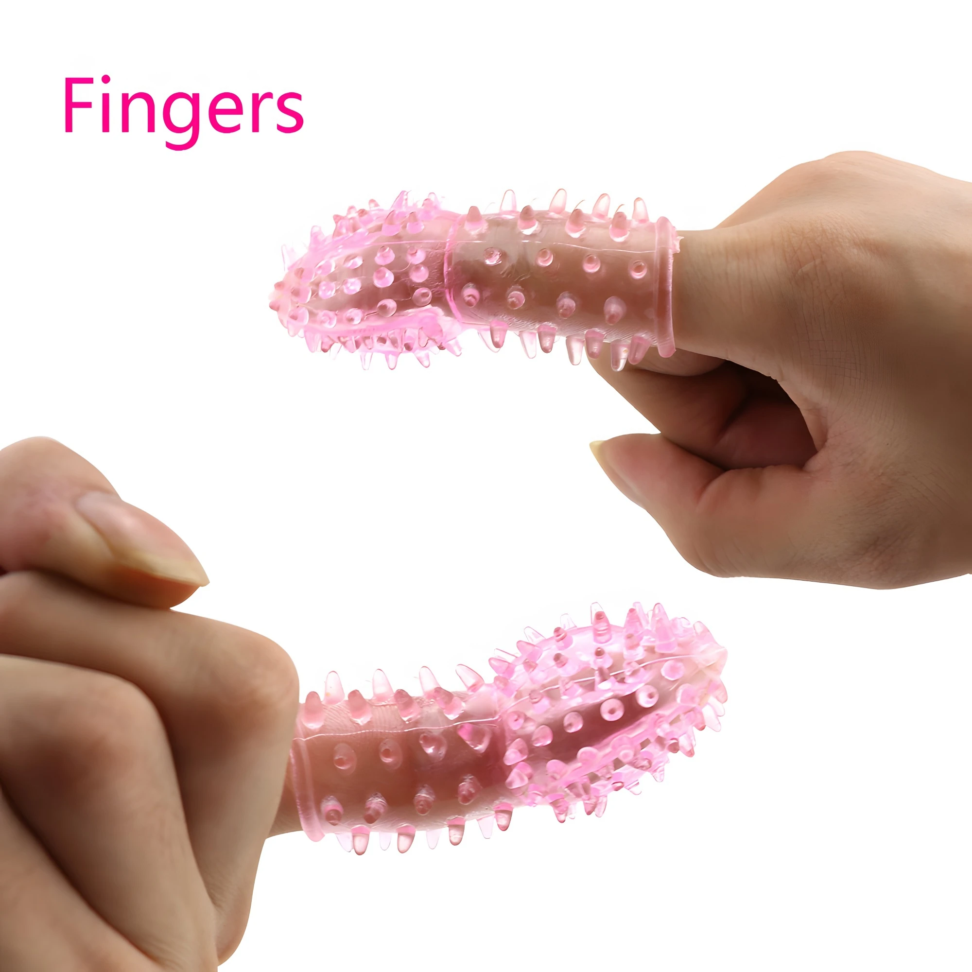 เซ็กซ์ทอยสำหรับคู่รักซิลิโคนปลอกนิ้วมือกระตุ้นหลายมุม G-Spot Finger EXTENSION นวดช่องคลอดการสำเร็จความใคร่