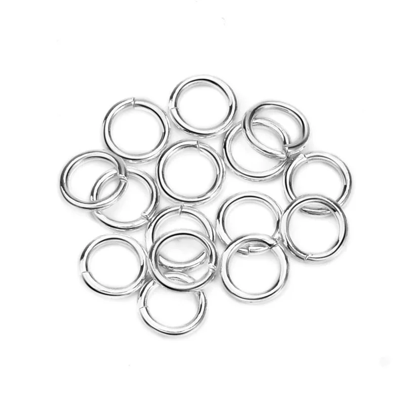 10pcs 925 Sterling Silver Round Split Rings 3mm 4mm 5mm Handmade Ornament Connector Fine Open Rings For DIY Jewelry Findings